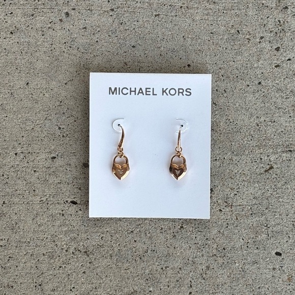 Michael Kors Padlock -Drop Heart Earrings - Picture 1 of 9